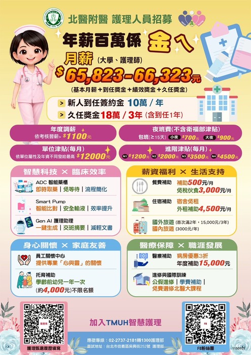 【北醫附醫招募】圖片
